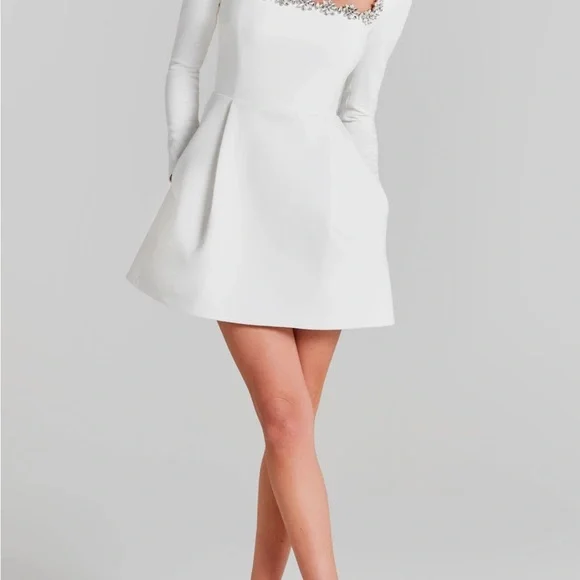 Nadine Merabi Kimberly rhinestone long sleeve - worn once. - Picture 5 of 10